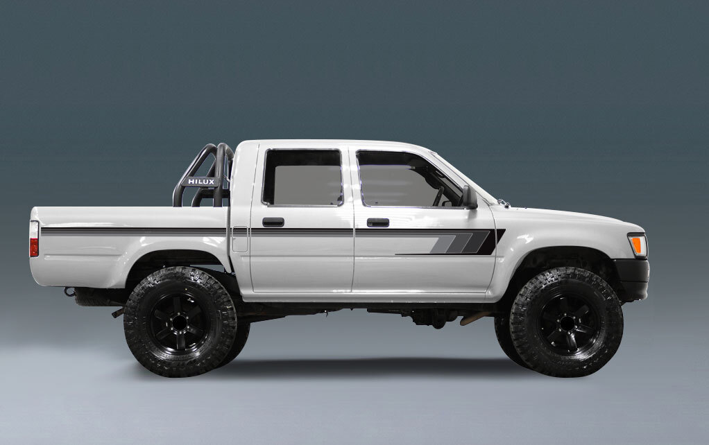 BROOME BODY STRIPE DECAL KIT : FITS HILUX (GEN-5) (1988-1997) | eBay