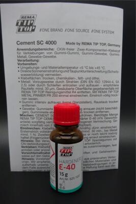 15g Härter E-40 Hardener zu Cement SC 4000 BC 3004 PC-4 HL-WK4 TIP TOP 5251122