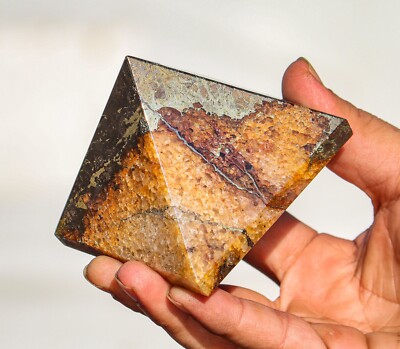 75mm Silver Seymchan Meteorite Meditation Spirit Chakra Aura Stone Pyramid