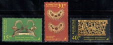 Kazakhstan 1998 Mi. 210-212 Neuf ** 100% Art, Or