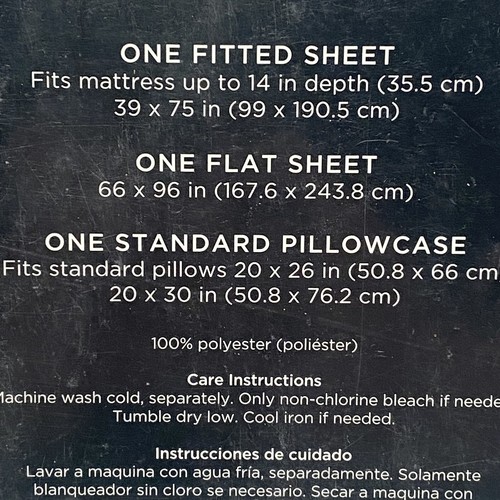 Set lenzuola gemelle Coexist by Cannon grigio poliestere 2 lenzuola 1 federa nuove - Foto 2 di 6