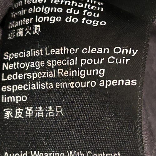 Muubaa Charcoal Grey Lamb Leather Pola Moto Jacket Sz 6- see measurements - Picture 16 of 16