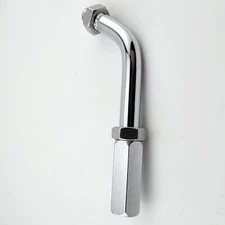 Chrome 4 1/2" Roadway "style" Top Bend Vintage Semi Gear Shift Extension Adapter