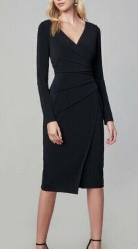 Maggy London Long Sleeve Vneck Wrap 
