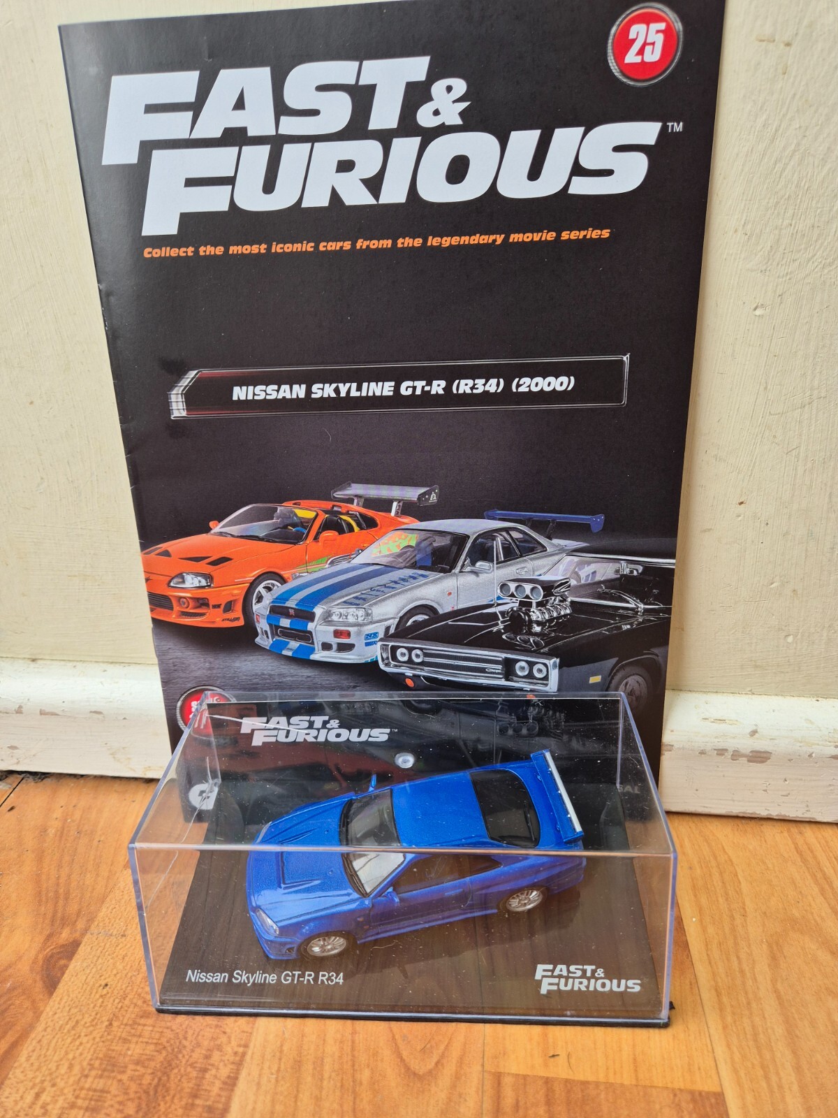 1/43 Altaya Fast & Furious Nissan Skyline GT-R R34 Car #25 Collectible Model