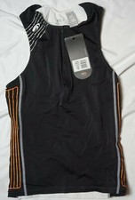 NWT Blue Seventy Men's Triathlon Singlet Tank Top Black White Orange size XS