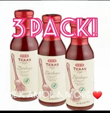 H‑E‑B Specialty Series Texas Style Barbeque Sauce 14 oz 3 PACK!