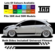 For Vauxhall Corsa VXR SRI SXI Stickers Opel Graphics Decals Side Stripes Car