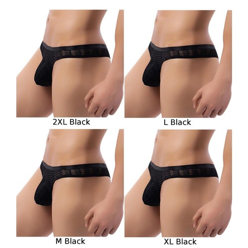 Slip Bikini Da Uomo Stretch Trasparenti Intimo Corda G Senza Schiena - Foto 11 di 44