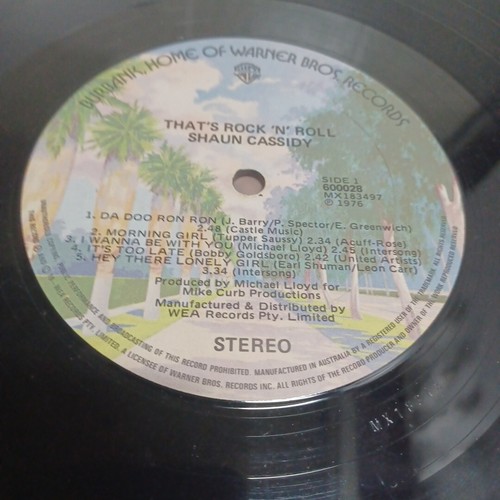 Shaun Cassidy - That’s Rock’n’Roll - 1977 12” Vinyl LP Record - Picture 7 of 12