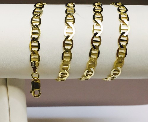 10k Gelbgold 30" Massive Anker Mariner Gliederkette/Halskette 5,4 mm 15,3 gr - Bild 10 von 22