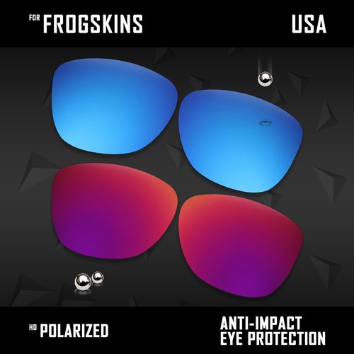 Anti Scratch Polarized Replacement Lenses for-Oakley Frogskins OO9013 Options - 第 22/78 張圖片