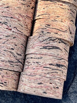 Cork Rings 36 Red Wave Burl  1 1/4'' x 1/2'' x 1/4'' Hole, Great New  Rings!