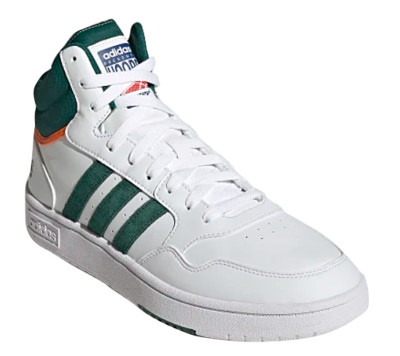 Adidas Men Hoops 3.0 MID Basketball Shoes White Green 100% Authentic New