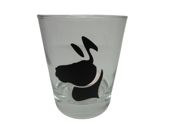 "Teelicht Glas Windlicht Print \"Lama Kopf\" Handmade Unikat Party Trinkglas"-image
