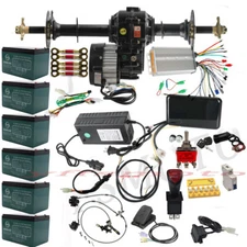 Cart Quad ATV Rear Axle Kit 500W 1000W 1500W Differential Motor Assembly Battery