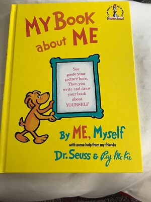 Classic Seuss: My Book about Me by Me Myself 1st Ed. 1969 Random House HC LOOK!
