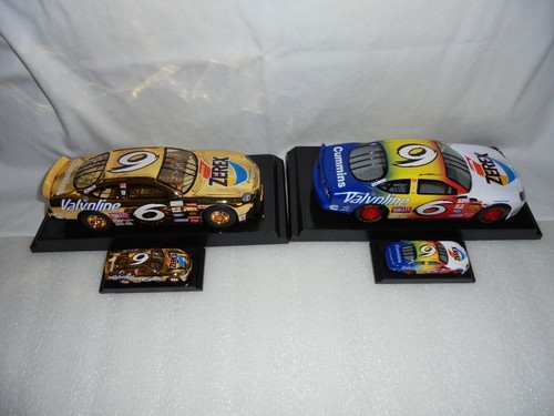 Mark Martin #6 Zerex 1999 Ford Taurus 4 Nascar Diecast Collectible Team 24k Set  - Imagen 6 de 12