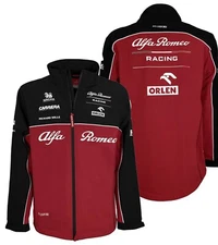 2023 ALFA ROMEO F1 RACING JACKET F1 SOFTSHELL Racing JACKET SUBLIMATION PRINTED