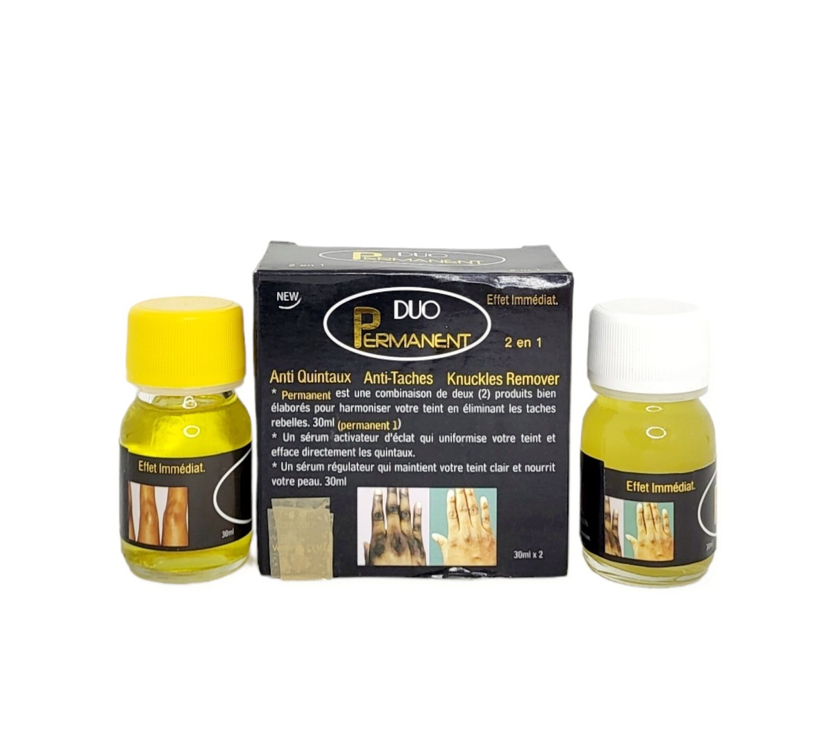 Crème Quinto éclaircissante & Lissante - Pour Bras, Jambes, Mains, 20ml, Actifs Naturels