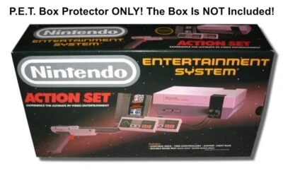 CONSOLEBOXES P.E.T. Plastic Console Box Protector for Nintendo NES "Action Set" Console Box
