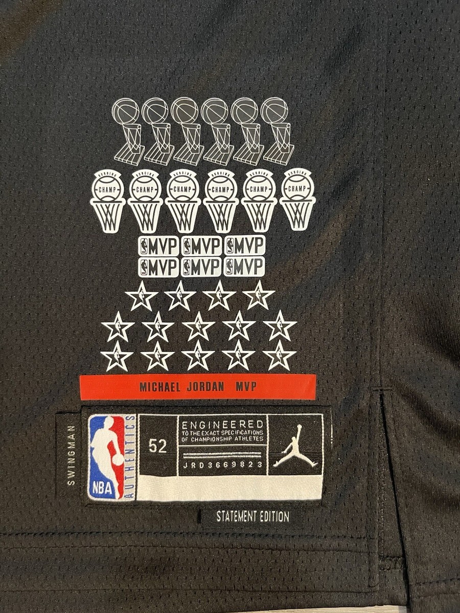 Michael Jordan #23 Chicago Bulls Commemorative Black Jersey