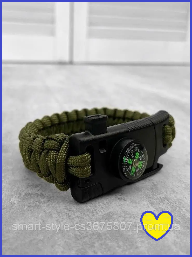 Bracelet de Survie Tactique en Paracorde pour Homme Patrick | Bijouterie MBH