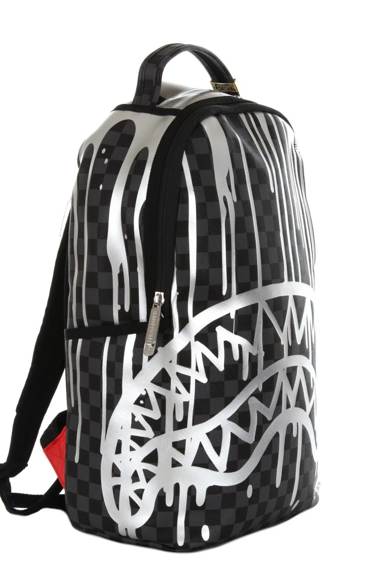 Black Checkered Sharkmouth Backpack