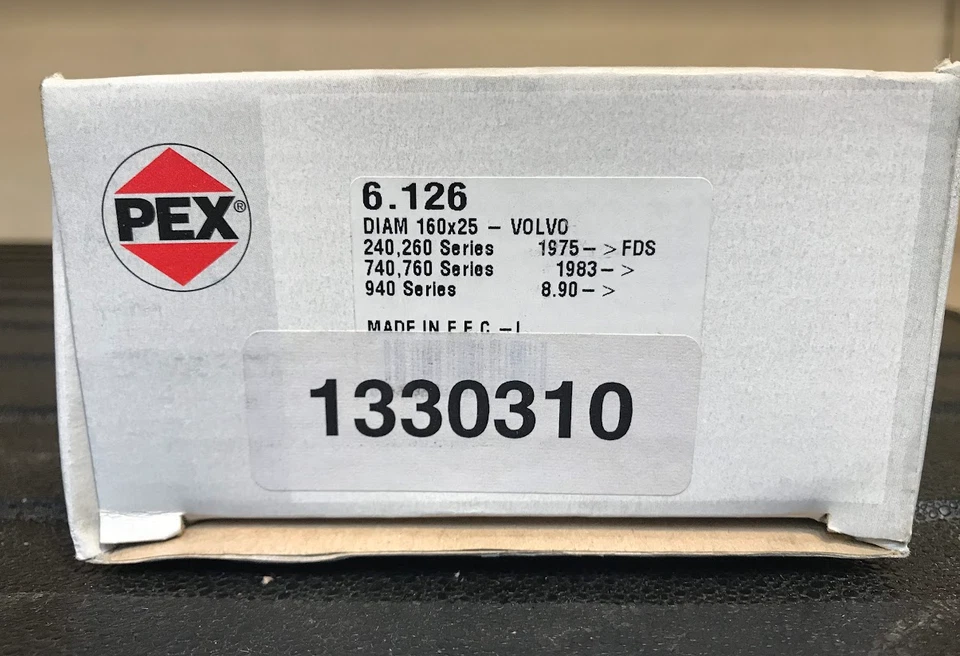 Juego de zapatas de freno de estacionamiento PEX (4 piezas) - 6.126 / 1330310 - para Volvo 1980-1997 Foto 4 de 4