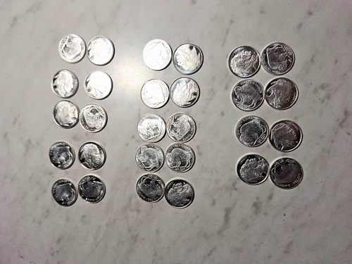 Silver Coin Lot 28 Buffalo/Indian Head 1/10 oz rounds .999 Pure Silver