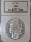 1879-S Morgan Silver Dollar $1 NGC MS65 Business Strike Cert 1831664-102