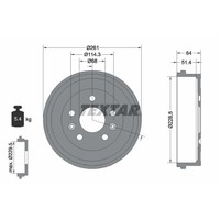 Bremstrommel Textar 94045500