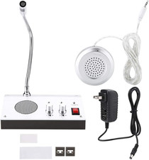 Intercom Dual Way System,Mic Speaker Window Counter Drive Thru Speaker through S