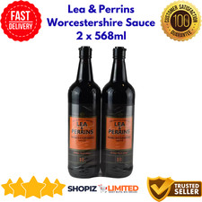 Lea and Perrins Worcestershire Sauce Original Recipe Twin Pack Bottles 2 x 568ml