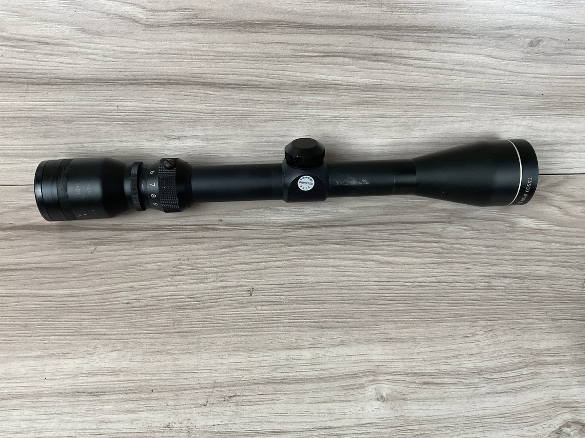 Tasco 3-9x40 Duplex Reticle Gloss Black 1” Tube Rifle Scope China