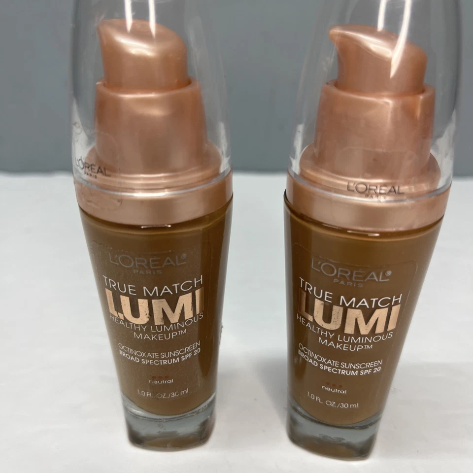 2 Pack L'Oreal Paris True Match Lumi Healthy Luminous Makeup N7-8 Neutral Sealed - Image 2 of 4