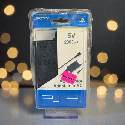 NEW OEM Sony PSP AC Adaptor 5V 2000mA PSP Charger PSP-100u/98522 Damaged Package
