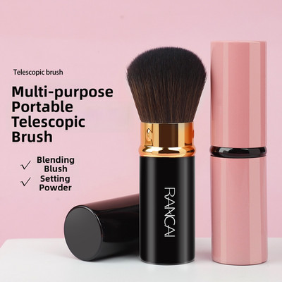 Synthetische Borsten einziehbare Bürste für Rouge lose Mineralien 11 cm Größ