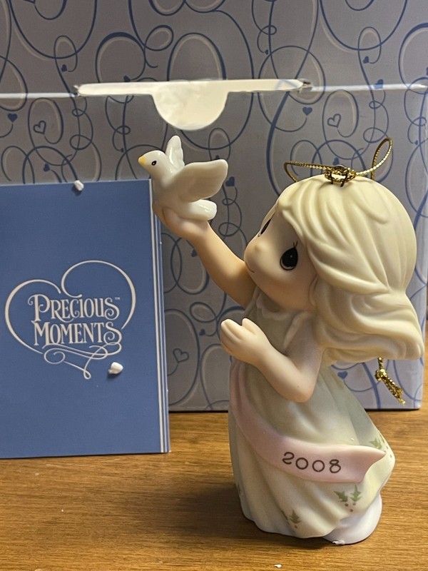 Vintage 2007 Precious Moments Porcelain Bisque Ornament in Packaging