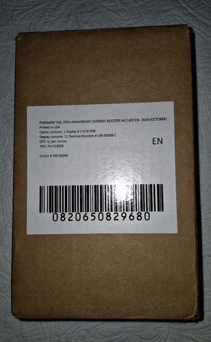 Pokémon TCG 25th Anniversary First Partner Pack Case Kanto