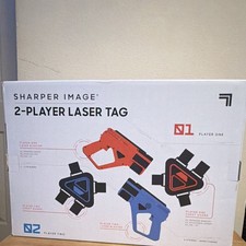 Sharper Image 2-Player Laser Tag Set Red Blue Guns with Vests