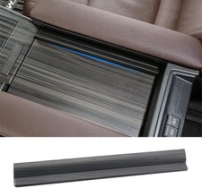 Center Console Armrest Box Cover For Toyota Sienna 2021-2024 Black Wood Grain