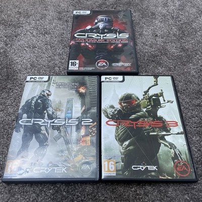Crysis 2, Crysis 3 & Maximum Edition PC Bundle CIB mit Handbuch - guter Zustand