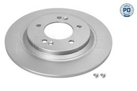 2X Bremsscheibe Hinten Meyle 28 15 523 0020 PD FÜR Hyundai KIA Scheibenbremse
