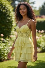 Yellow Prom Dress Size 6