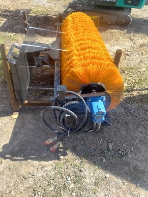 61'' Broom Brush Sweeper Attachment for Big Skid Steer Loader BOBCAT