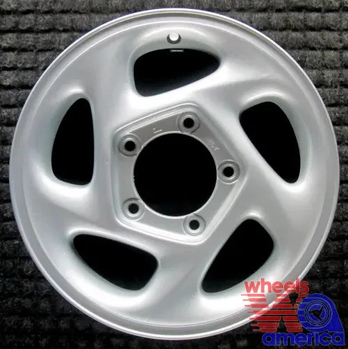 Wheel Rim Chevrolet Geo Pontiac Sunrunner Tracker 15 1994 1995 Silver OE 60168 - Image 3 of 4