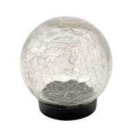 Solar Led Glaskugel Outdoor Bruchglas Gartenleuchte Warmweiß 12Cm IP44