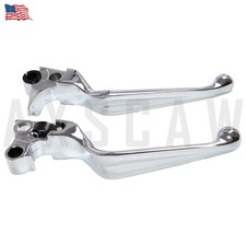 Chrome Hand Levers Brake Lever Clutch Lever For Harley Hand Controls 1996-2006