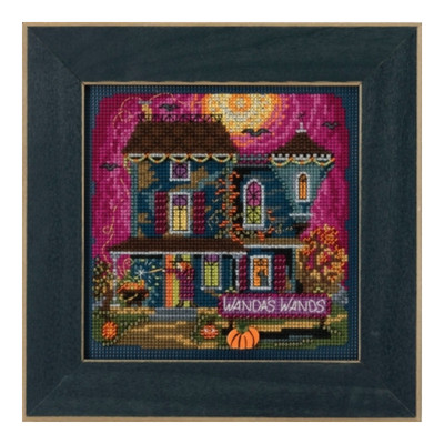 Mill Hill Wanda's Wands Halloween Witch House Buttons and Beads Cross Stitch Kit